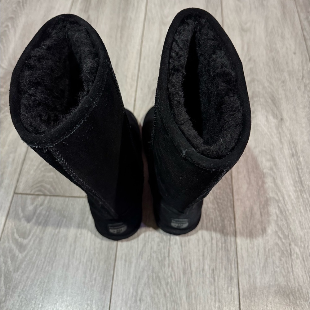 Bearpaw Black Elle Suede Tall Wool Blend Lined Boots - Picture 3 of 5